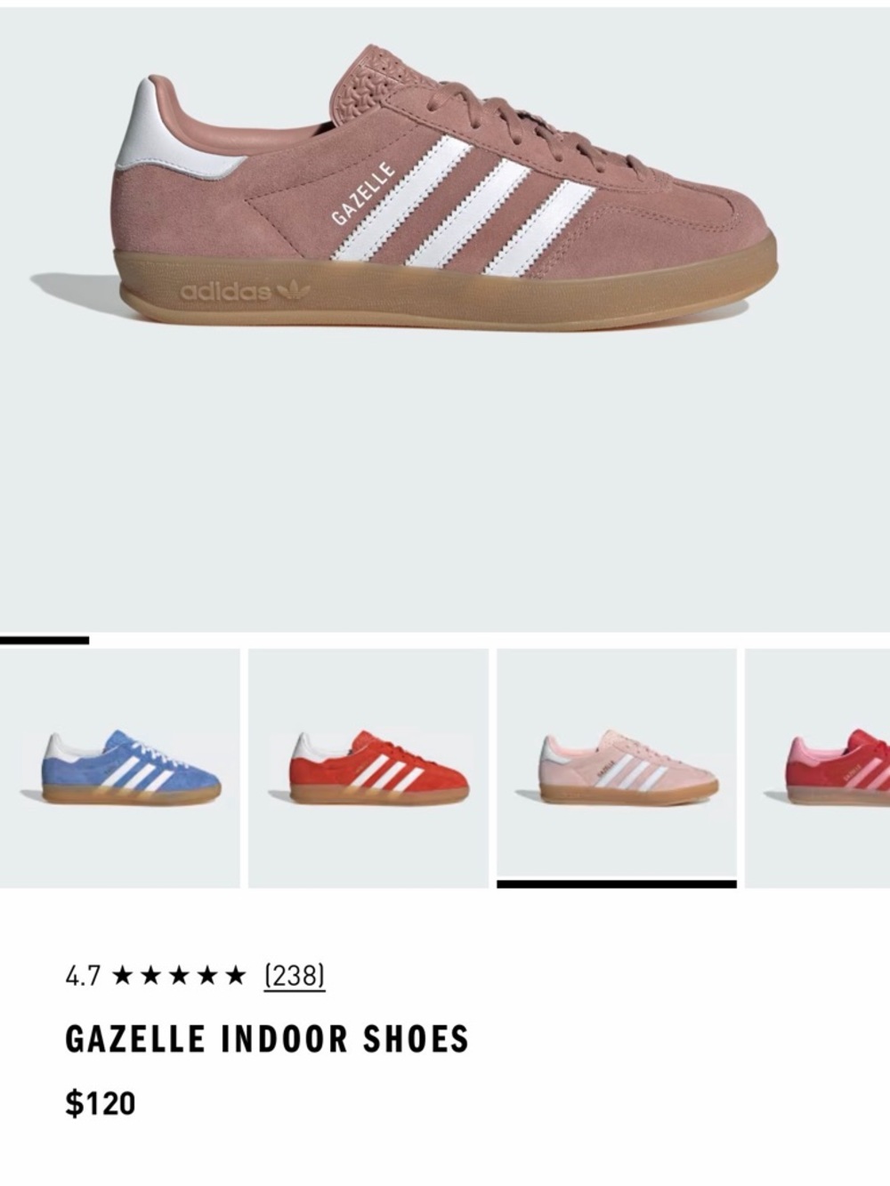 adidas Gazelle Indoor Suede Sneakers in Pink - NWT